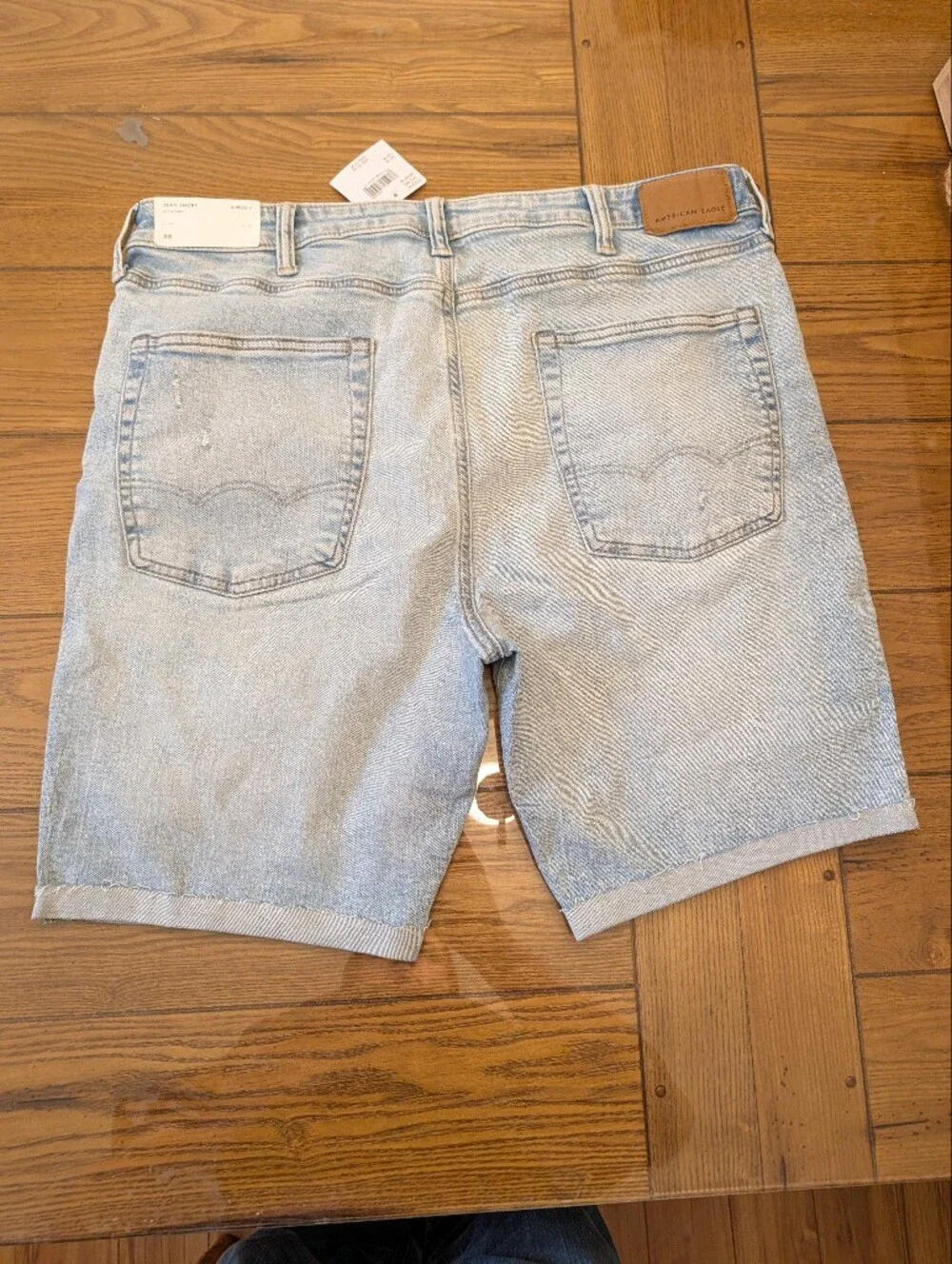 American Eagle Mens Jean Shorts at Knee Air Flex + Size 38
